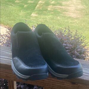 George Men's Black Slip-On Loafers